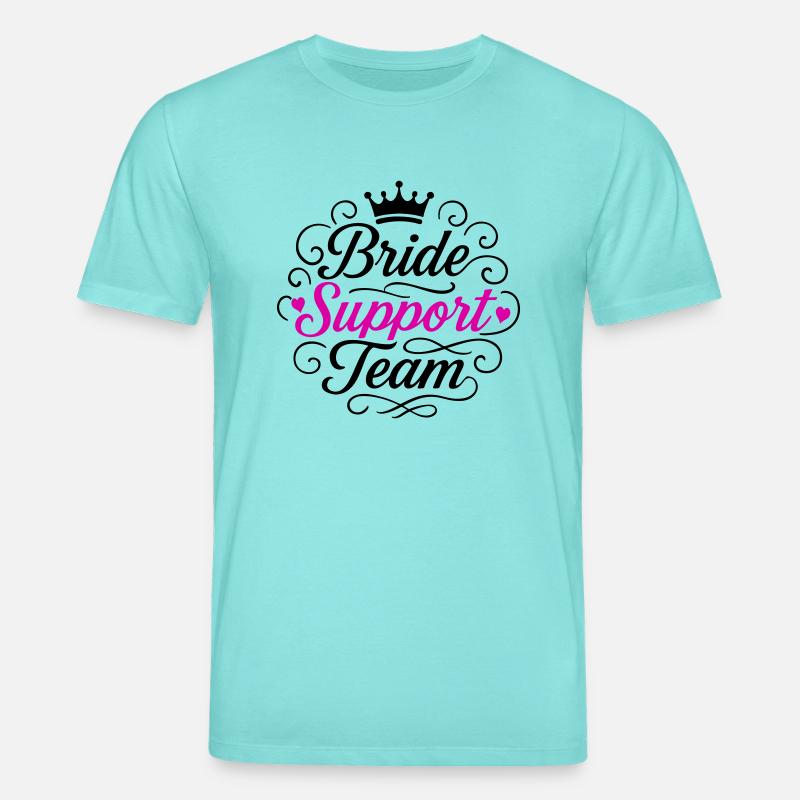 Braut Support Team - Stanley/Stella Unisex Bio-T-Shirt CREATOR  - Poolblau