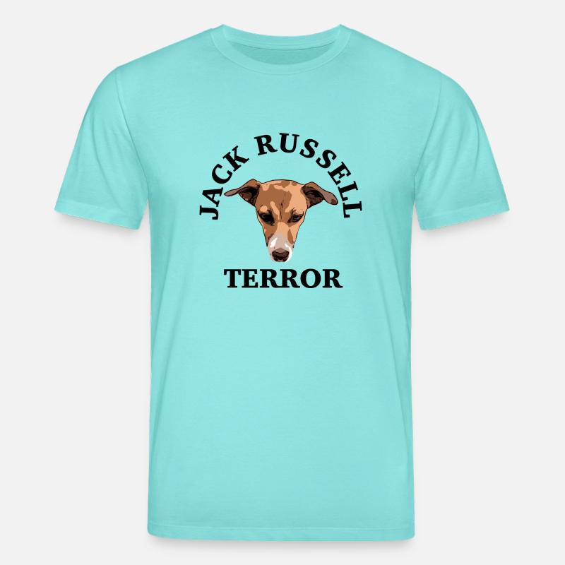 Jack Russell terror - Stanley/Stella Unisex Bio-T-Shirt CREATOR  - Poolblau