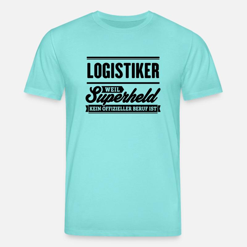 Superheld Logistiker - Stanley/Stella Unisex Bio-T-Shirt CREATOR  - Poolblau