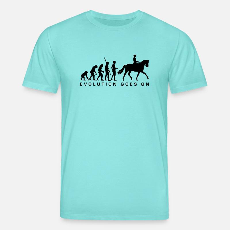 evolution_reiter_b - Stanley/Stella CREATOR Unisex Organic T-Shirt - pool blue
