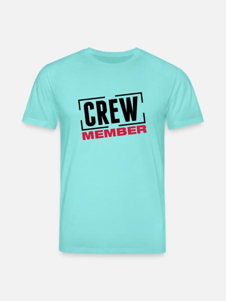 crew_member_design_bs2 - T-shirt bio CREATOR Stanley/Stella Unisexe - bleu piscine