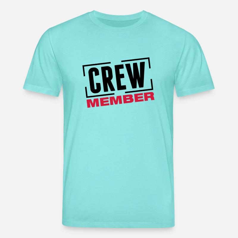 crew_member_design_bs2 - T-shirt bio CREATOR Stanley/Stella Unisexe - bleu piscine