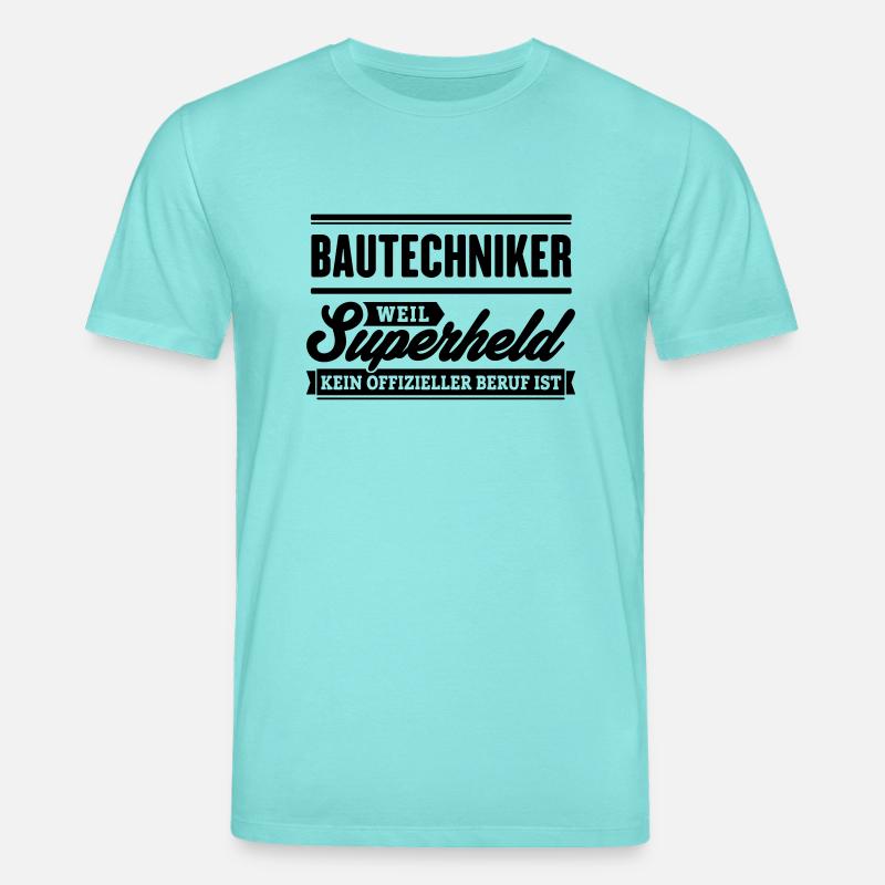 Superheld Bautechniker - Stanley/Stella Unisex Bio-T-Shirt CREATOR  - Poolblau