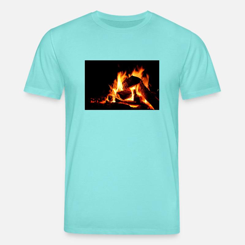 Feu de camp - T-shirt bio CREATOR Stanley/Stella Unisexe - bleu piscine