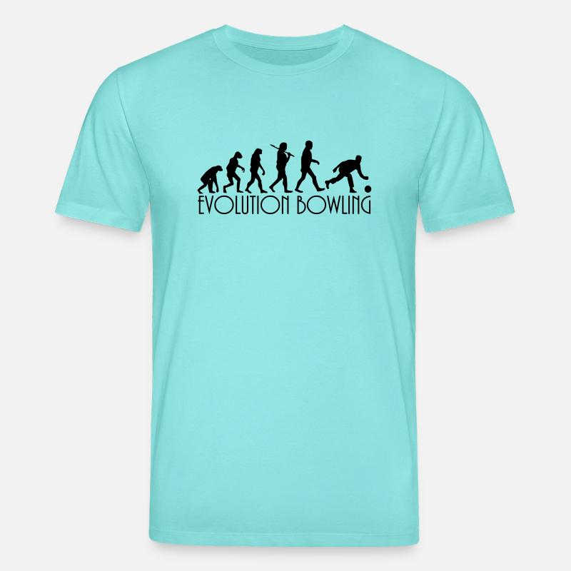 évolution Bowling - T-shirt bio CREATOR Stanley/Stella Unisexe - bleu piscine