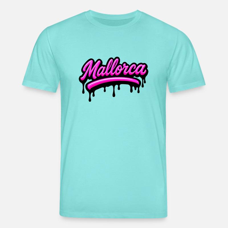Mallorca Graffiti - Stanley/Stella Unisex Bio-T-Shirt CREATOR  - Poolblau