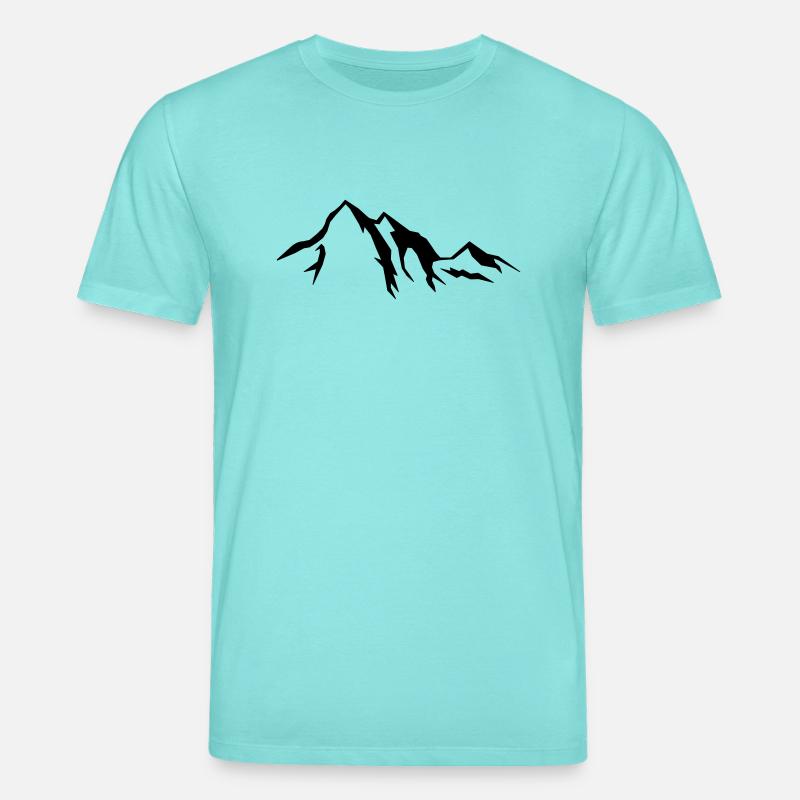 mountains_01 - Stanley/Stella Unisex Bio-T-Shirt CREATOR - Poolblau