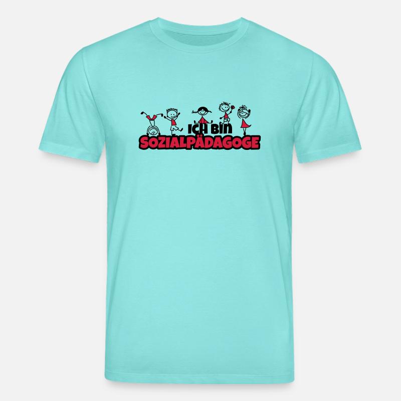 ich bin sozialpädagoge - Stanley/Stella Unisex Bio-T-Shirt CREATOR  - Poolblau