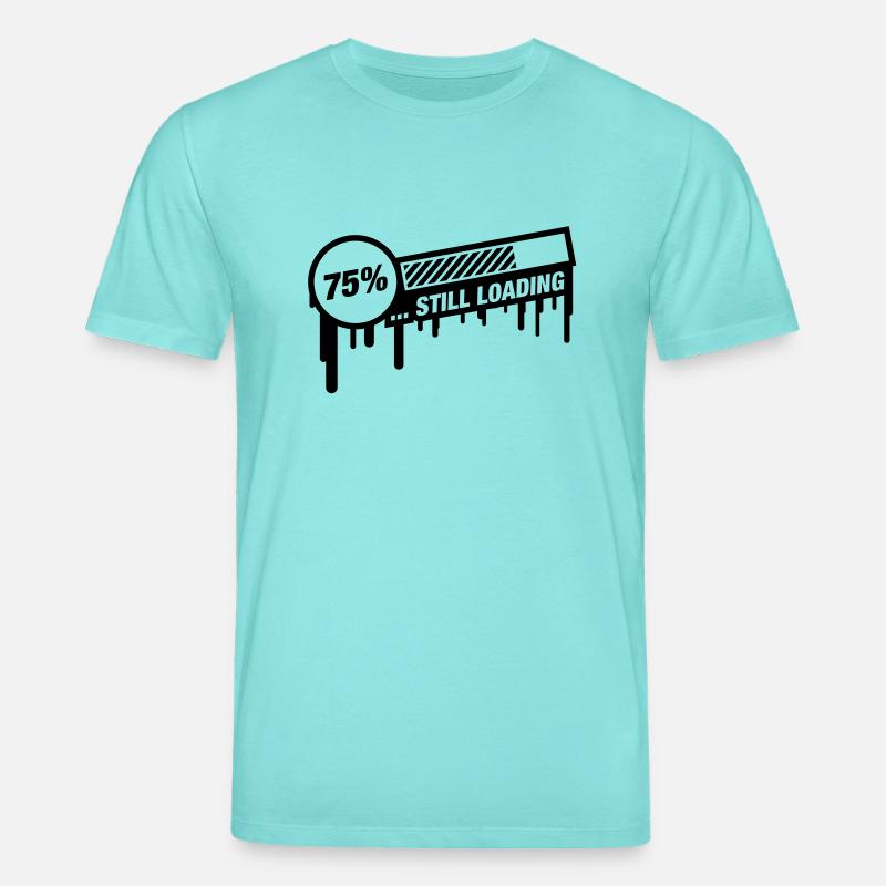 still_loading_graffiti_qu1 - Stanley/Stella CREATOR Unisex Organic T-Shirt - pool blue