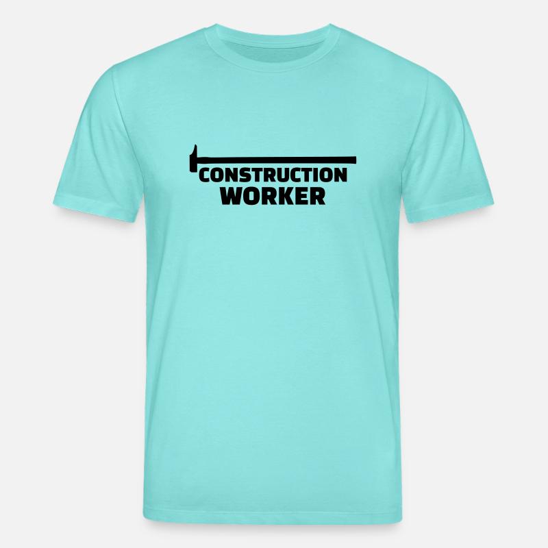 Construction worker - T-shirt bio CREATOR Stanley/Stella Unisexe - bleu piscine
