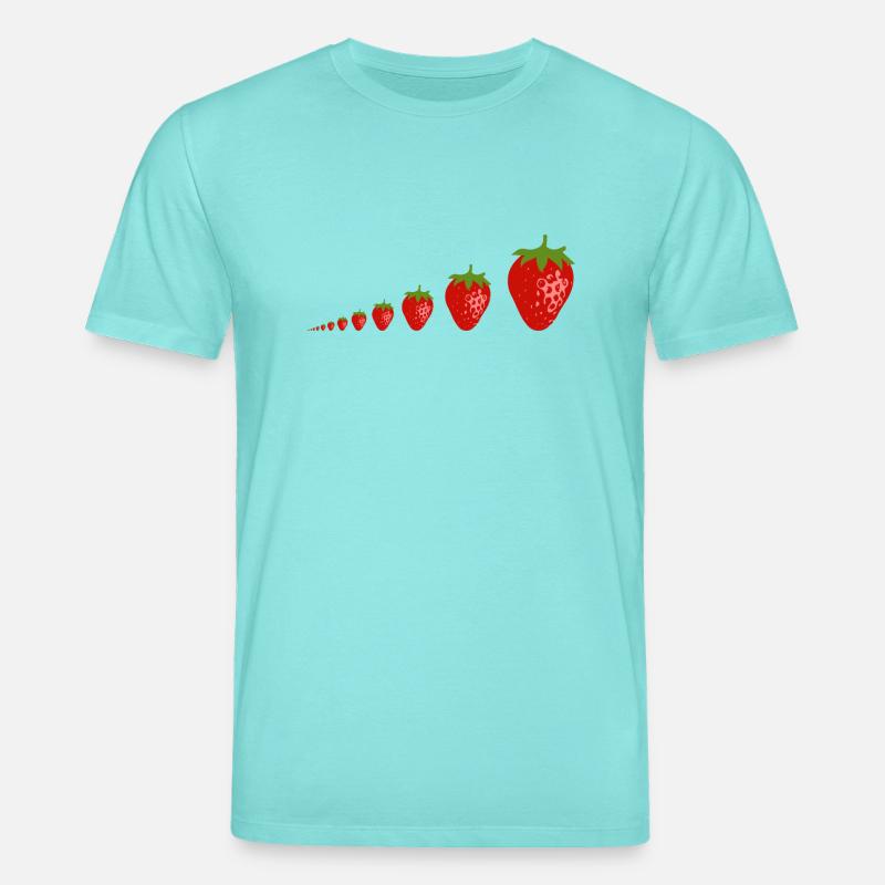 Erdbeeren - Stanley/Stella Unisex Bio-T-Shirt CREATOR  - Poolblau