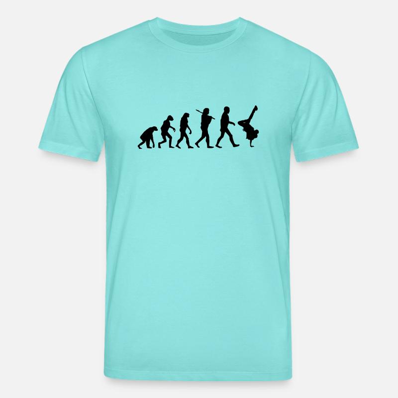 Evolution brakedance - T-shirt bio CREATOR Stanley/Stella Unisexe - bleu piscine