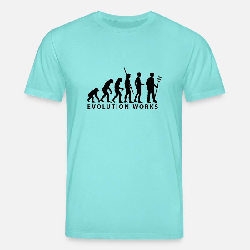 evolution_bauer - Stanley/Stella Unisex Bio-T-Shirt CREATOR  - Poolblau