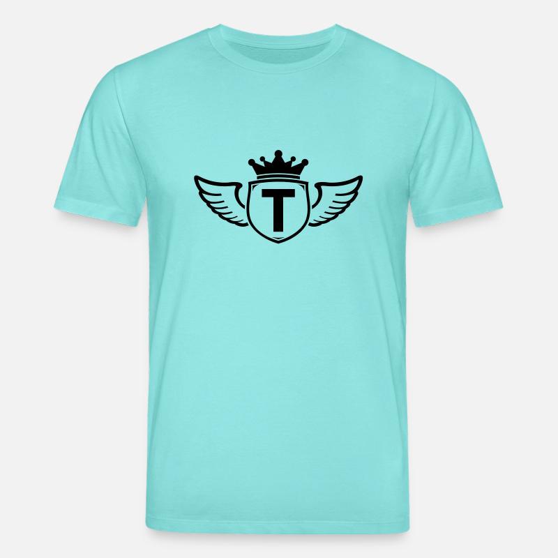 t,Anfangsbuchstabe, Name, - Stanley/Stella Unisex Bio-T-Shirt CREATOR  - Poolblau