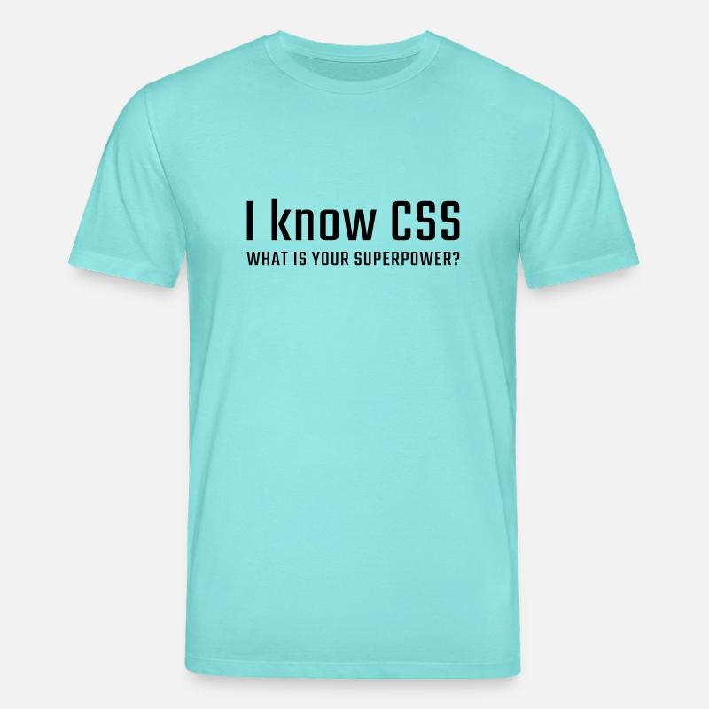 Ich kenne CSS - Stanley/Stella Unisex Bio-T-Shirt CREATOR  - Poolblau