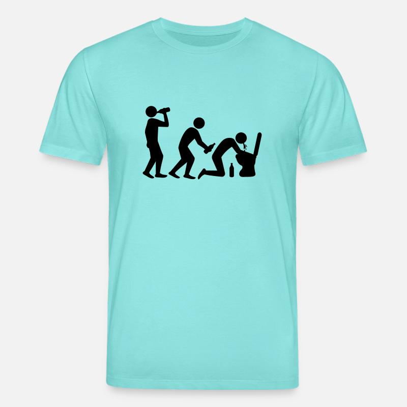 Drunken Evolution - T-shirt bio CREATOR Stanley/Stella Unisexe - bleu piscine