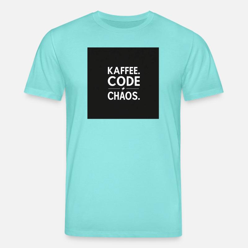 Kaffee, Code, Chaos - Stanley/Stella Unisex Bio-T-Shirt CREATOR  - Poolblau