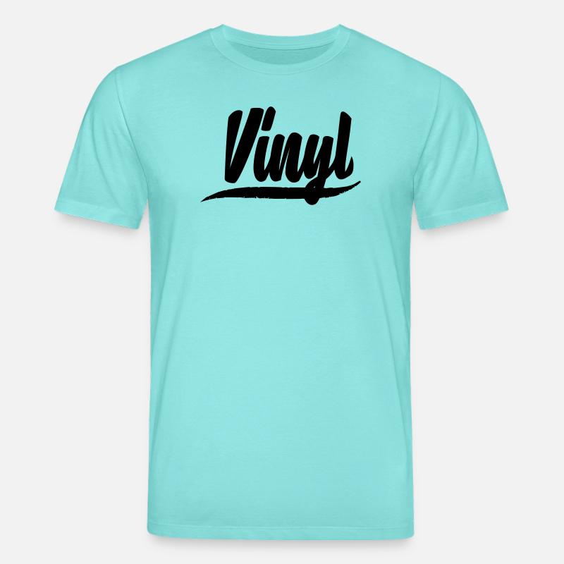 vinyle plat dj deejay musique fête autocollant patch - T-shirt bio CREATOR Stanley/Stella Unisexe - bleu piscine