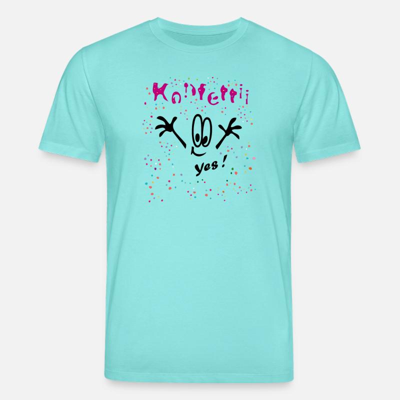 Konfetti Karneval Comic - Stanley/Stella Unisex Bio-T-Shirt CREATOR  - Poolblau