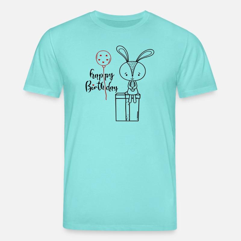 Happy Birthday - Stanley/Stella CREATOR Unisex Organic T-Shirt - pool blue