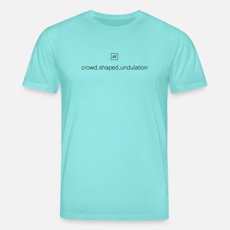 What3Words Amex (crowd.shaped.undulation) - Stanley/Stella CREATOR Unisex Organic T-Shirt - pool blue