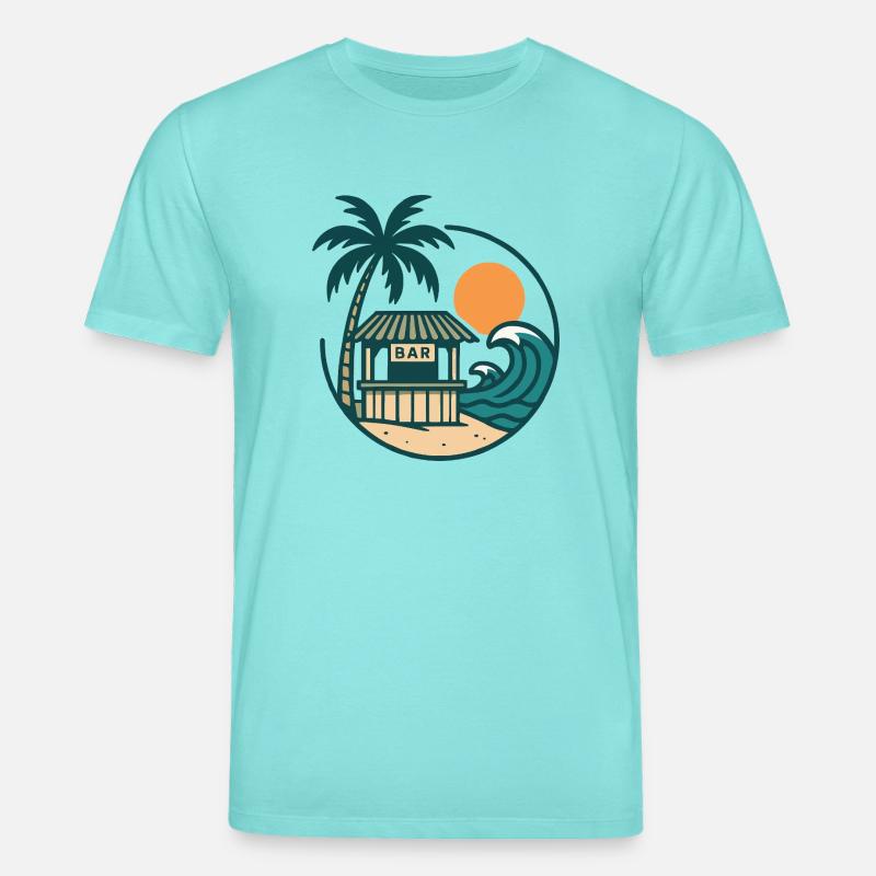 Bar de l’île de plage - T-shirt bio CREATOR Stanley/Stella Unisexe - bleu piscine
