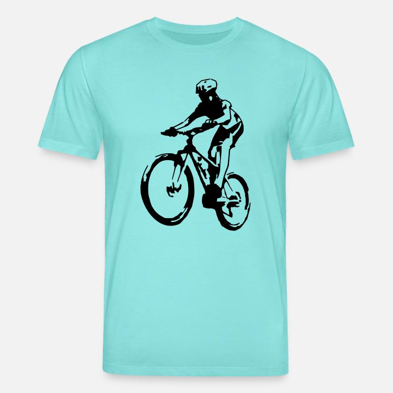 Mountainbiker - Stanley/Stella Unisex Bio-T-Shirt CREATOR  - Poolblau