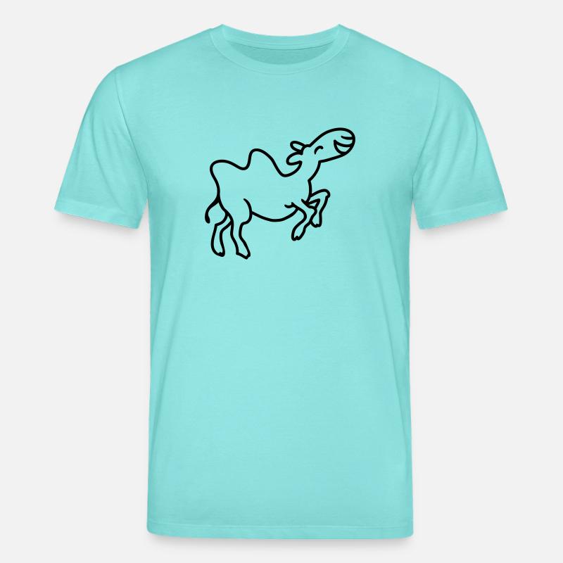 Camel s'amuse - ligne - T-shirt bio CREATOR Stanley/Stella Unisexe - bleu piscine