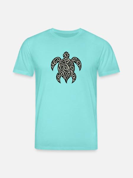 Mana Honu – Polynesian Turtle - Stanley/Stella Unisex Bio-T-Shirt CREATOR - Poolblau
