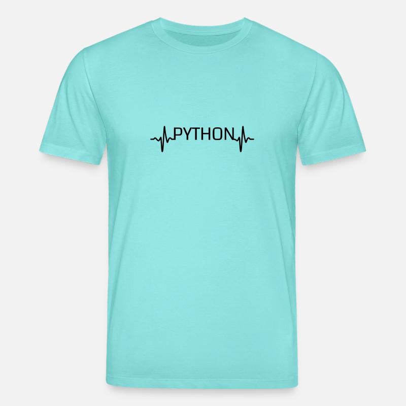 Herzschlag-Python - Stanley/Stella Unisex Bio-T-Shirt CREATOR  - Poolblau