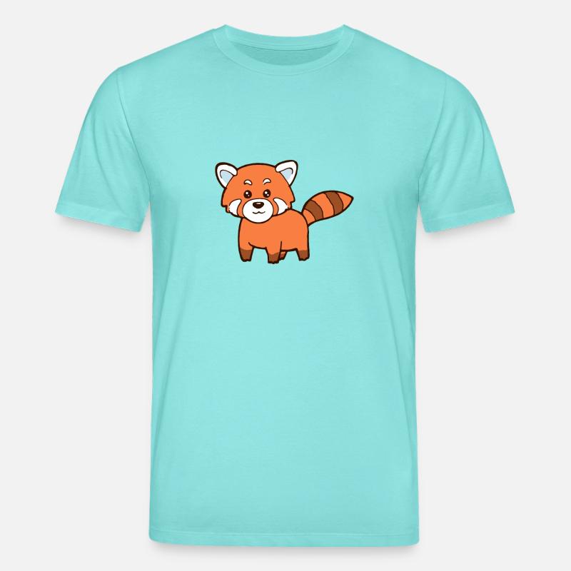 Panda rouge - T-shirt bio CREATOR Stanley/Stella Unisexe - bleu piscine