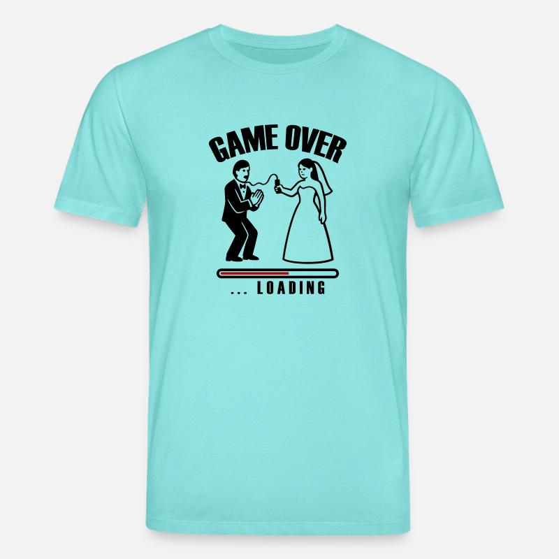 Game Over Loading Hochzeit - Stanley/Stella Unisex Bio-T-Shirt CREATOR  - Poolblau