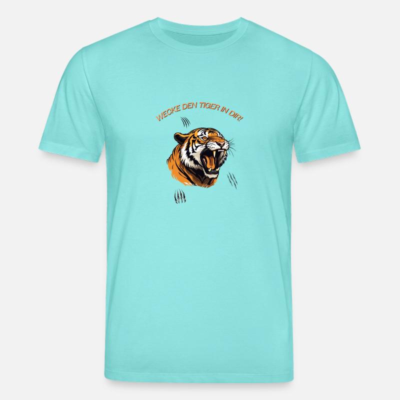 Wecke den Tiger in dir! - Stanley/Stella Unisex Bio-T-Shirt CREATOR - Poolblau