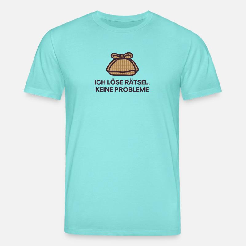 I solve puzzles, no problems - Stanley/Stella CREATOR Unisex Organic T-Shirt - pool blue