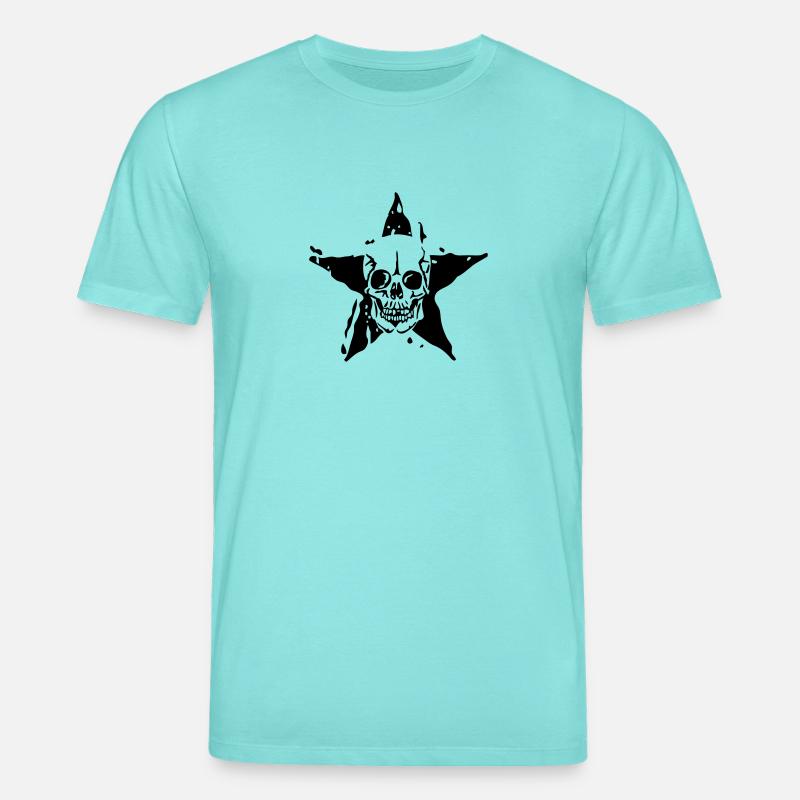 Todesstern Todes Kopf etoile2 - Stanley/Stella Unisex Bio-T-Shirt CREATOR  - Poolblau