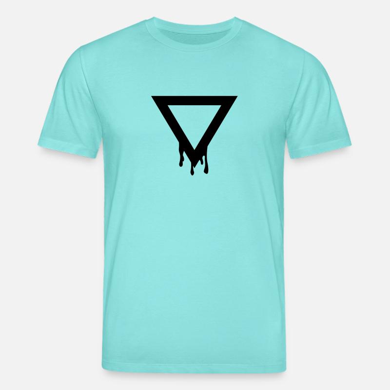 triangle splatter - Stanley/Stella Unisex Bio-T-Shirt CREATOR  - Poolblau