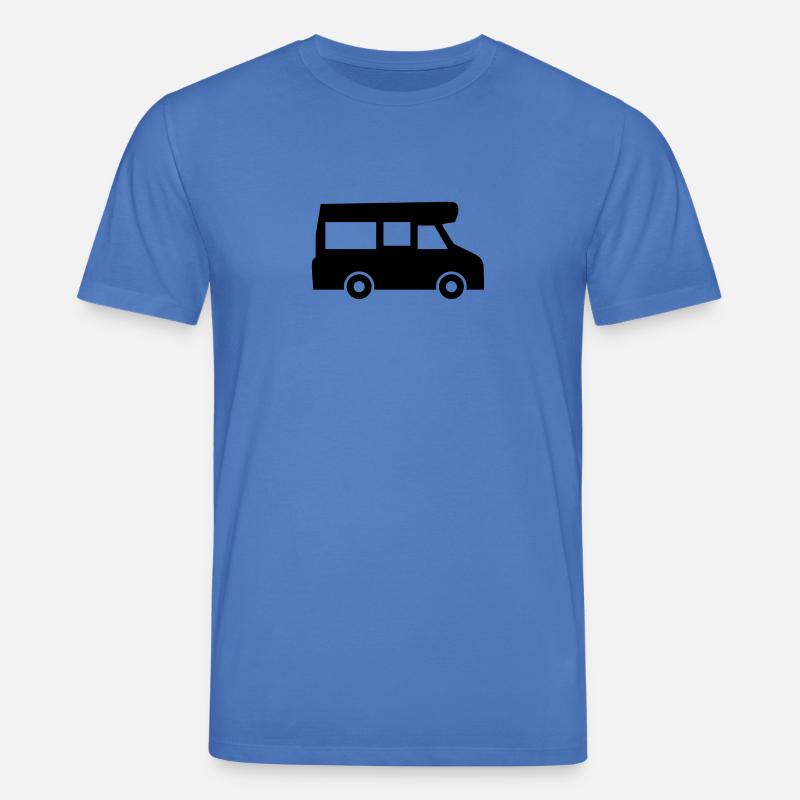 Icône du design logo caravane - T-shirt bio CREATOR Stanley/Stella Unisexe - bleu attentif
