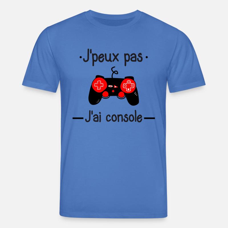 J'peux pas j'ai console - T-shirt bio CREATOR Stanley/Stella Unisexe - bleu attentif