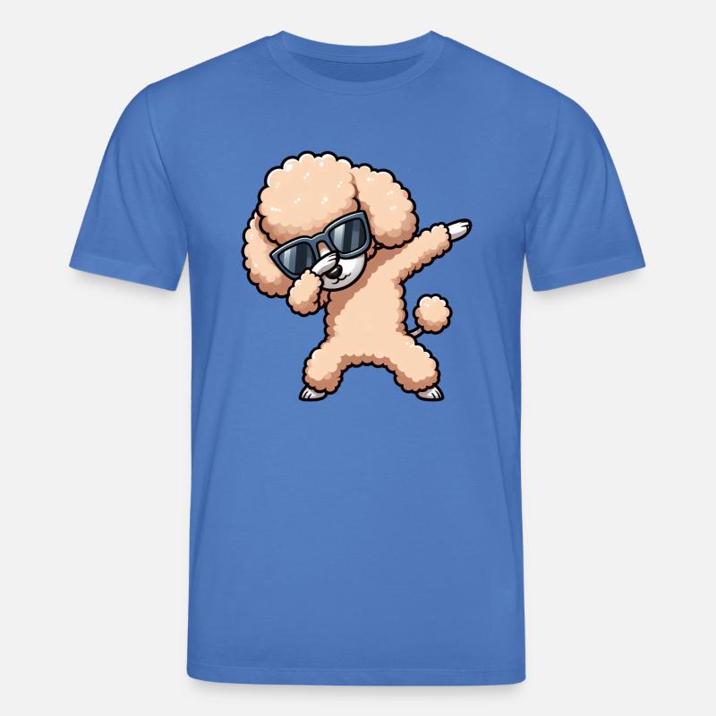 Cool Caniche Dab Pose Drôle - T-shirt bio CREATOR Stanley/Stella Unisexe - bleu attentif