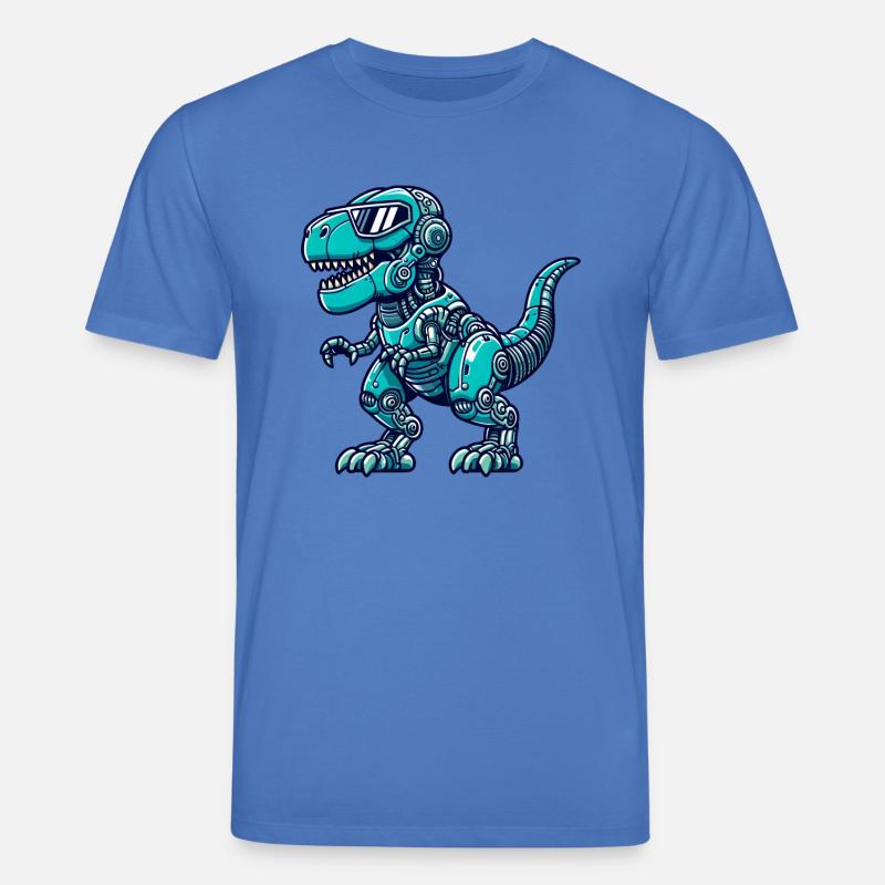 T-Rex Cyborg Dinosaurier - Stanley/Stella Unisex Bio-T-Shirt CREATOR - Achtsames Blau