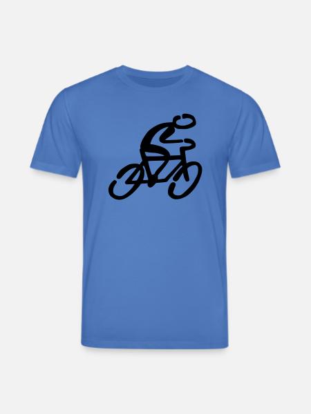 Cyclists Bicycle - Stanley/Stella CREATOR Unisex Organic T-Shirt - mindful blue