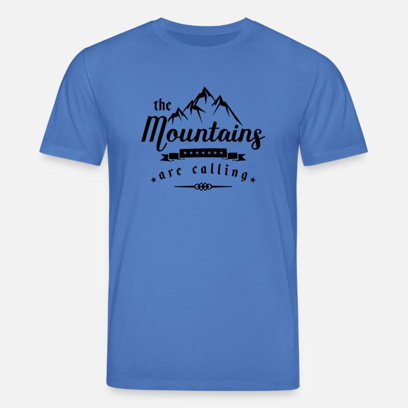 mountains are calling design - Stanley/Stella Unisex Bio-T-Shirt CREATOR  - Achtsames Blau