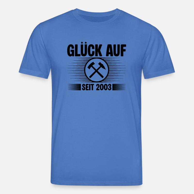 Glueck auf seit 2003 - Stanley/Stella Unisex Bio-T-Shirt CREATOR  - Achtsames Blau