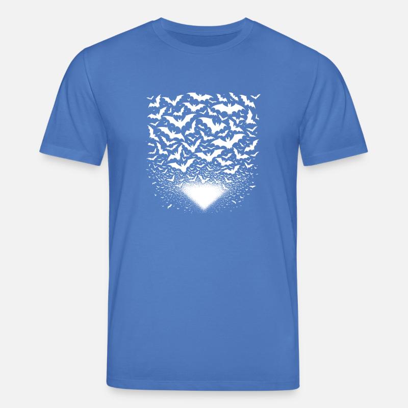 Énorme essaim de chauves-souris - T-shirt bio CREATOR Stanley/Stella Unisexe - bleu attentif