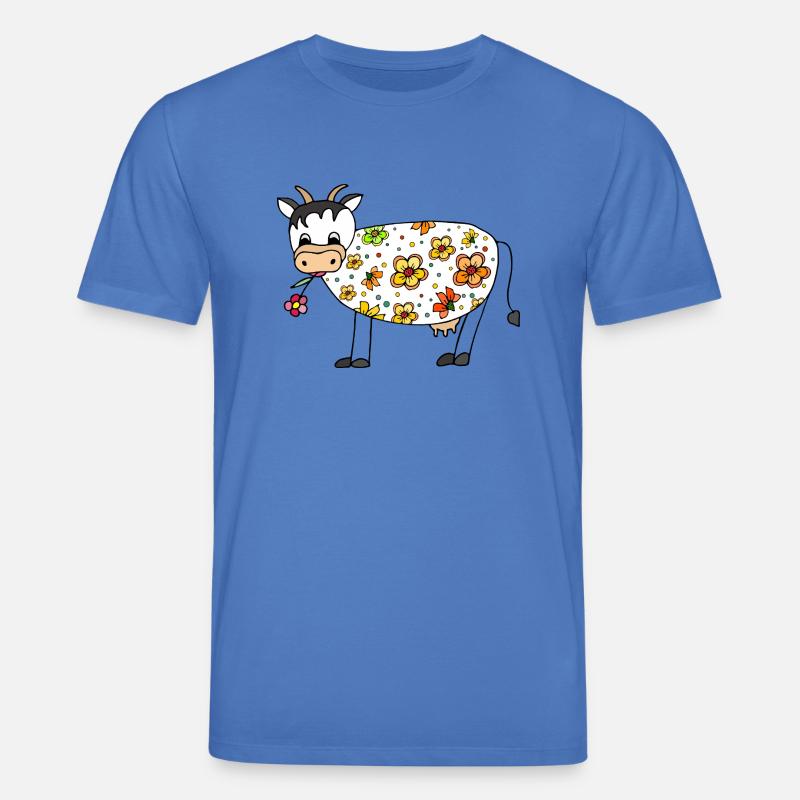 Cow - Stanley/Stella CREATOR Unisex Organic T-Shirt - mindful blue