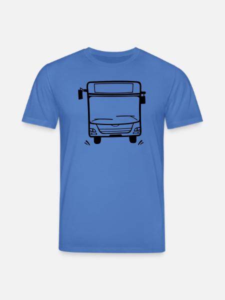Linienbus ohne Text - Stanley/Stella Unisex Bio-T-Shirt CREATOR - Achtsames Blau