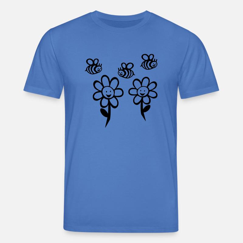 Bienchen und Blümchen - Stanley/Stella Unisex Bio-T-Shirt CREATOR  - Achtsames Blau