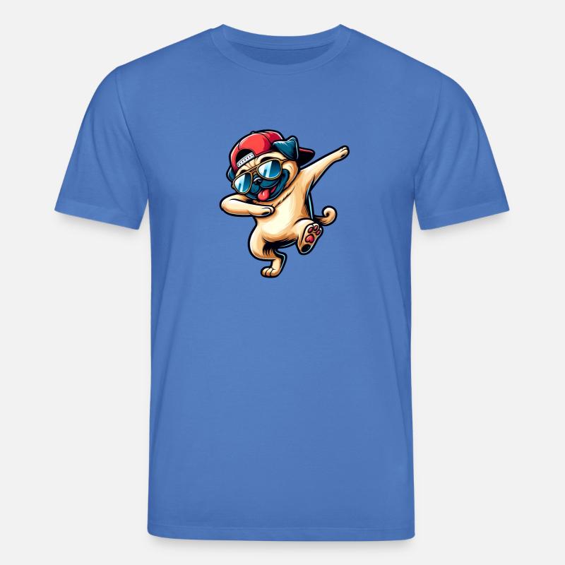 Danse Carlin Dabbing Pose Élégant - T-shirt bio CREATOR Stanley/Stella Unisexe - bleu attentif