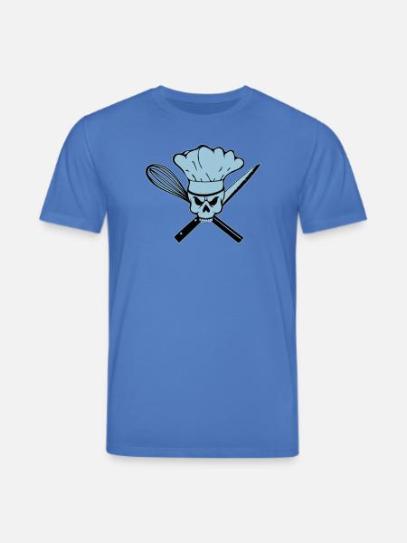 Koch Pirat oder Rebell Totenkopf - Stanley/Stella Unisex Bio-T-Shirt CREATOR  - Achtsames Blau