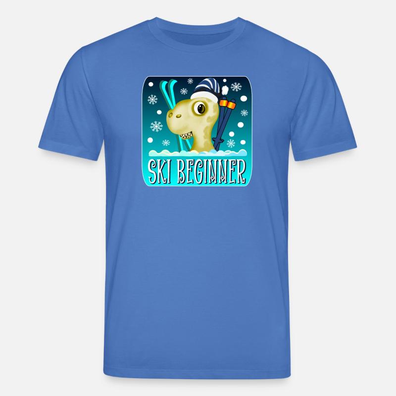 SKI BEGINNER - WINTER DINOSAURIER - Stanley/Stella Unisex Bio-T-Shirt CREATOR - Achtsames Blau